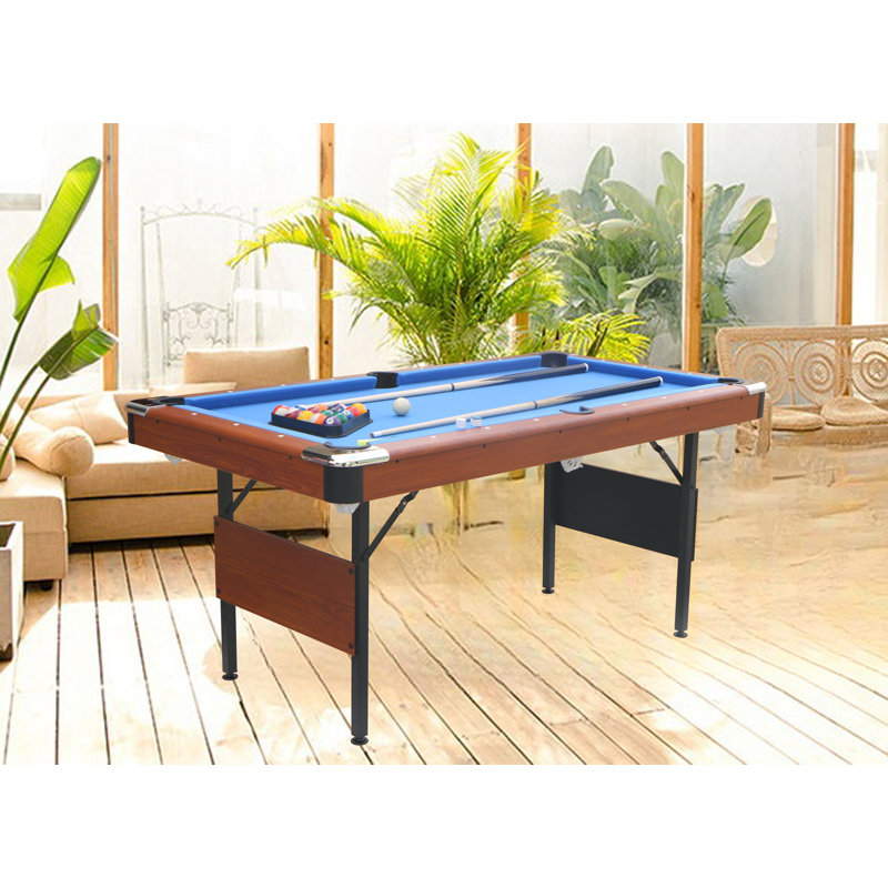 Table de billard, table de billard, table de jeu, table de jeu pour enfants, jeux de table, mouvement familial, Brun