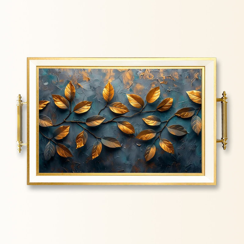 Elegant Glass Tray, 19.7 x 11.4 x 1.4 inches | 100% Durable Glass Construction | Easy to Clean with Damp Cloth | Ideal for Serving, Decorative Display, and Organizing | Stylish Addition to Home Décor