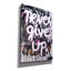 Toile épique Graffiti «Never Donnez Up» par Kent Youngstrom, 40 po x 60 po-117540467