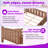Full\Twin Size Kids Floor Bed With Storage Bookcases, Guardrails & Stairs-2092489687-2092489705