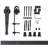 Black Rustic Arrow Design Non-Bypass Single Track One Door Hardware Kit-33311656