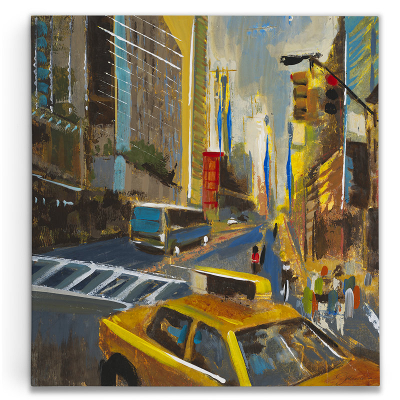 « brillante lights, big city i », reproduction d’art sur toile tendue, H 16 po x l 16 po x P 1 po