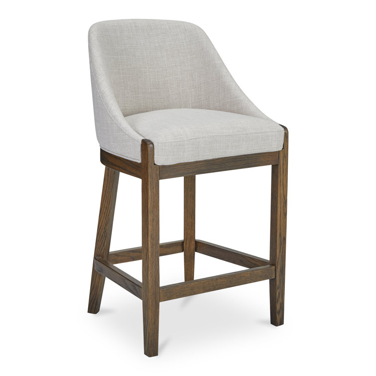 EDWARD COUNTER STOOL PERFORMANCE FABRIC HEATHER GREEN