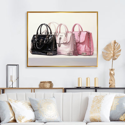 " All I Need Is My Designer Bags I " Mixed Media Print