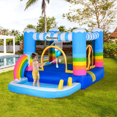 Château gonflable pour enfants 2 en 1 Outsunny
