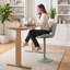 Tabouret de bar pivotant à hauteur réglable Tabouret de bar moderne en similicuir avec structure en métal-114210758