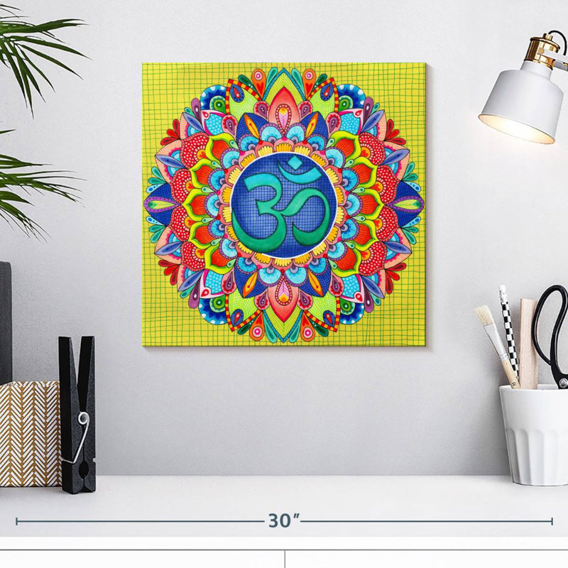 Adella Om Mandala, H 16 po x l 16 po