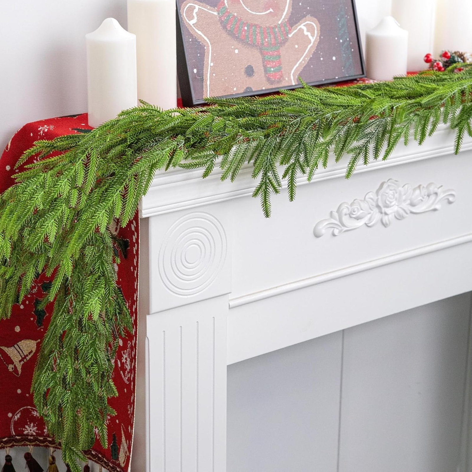 9" Norfolk Pine Christmas Garland