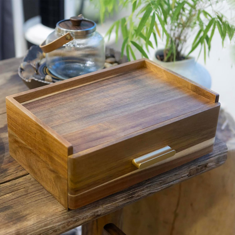 Acacia Tea Bag Storage Container
