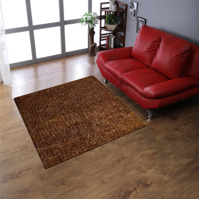 Tapis à poils longs en polyester touffeté à la main Birkett