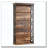 70.8" 6-Tier Industrial Brown & Black Bookshelf For Living Room, Office, Bedroom