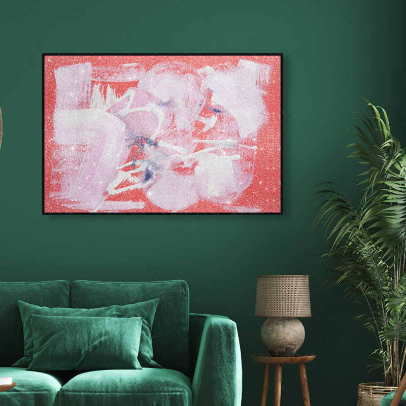 Passion Fruit Berry Blend Canvas Abstract Print by Oliver Gal, 16"H x 24"W, Canvas Unframed
