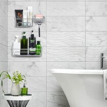 Rebrilliant Laleta Suction Shower Shelf & Reviews