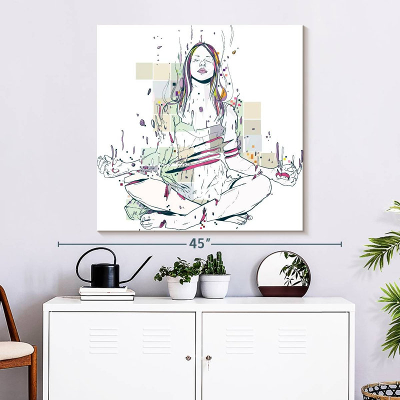 Kerrick In Meditation, 33" H x 33" W