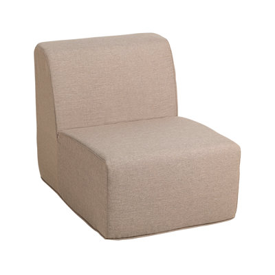 Deko Living Brown Outdoor Compression Foam Armless Sofa Chair