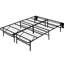 Base de lit pliable pleine grandeur - métal noir, hauteur de 14 pouces, avec supports de plateforme en métal pliables, capacité de poids de 1000 lb-430436538