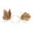 Leaf Butterfly Shelf Sitter (Set of 2)-243174834