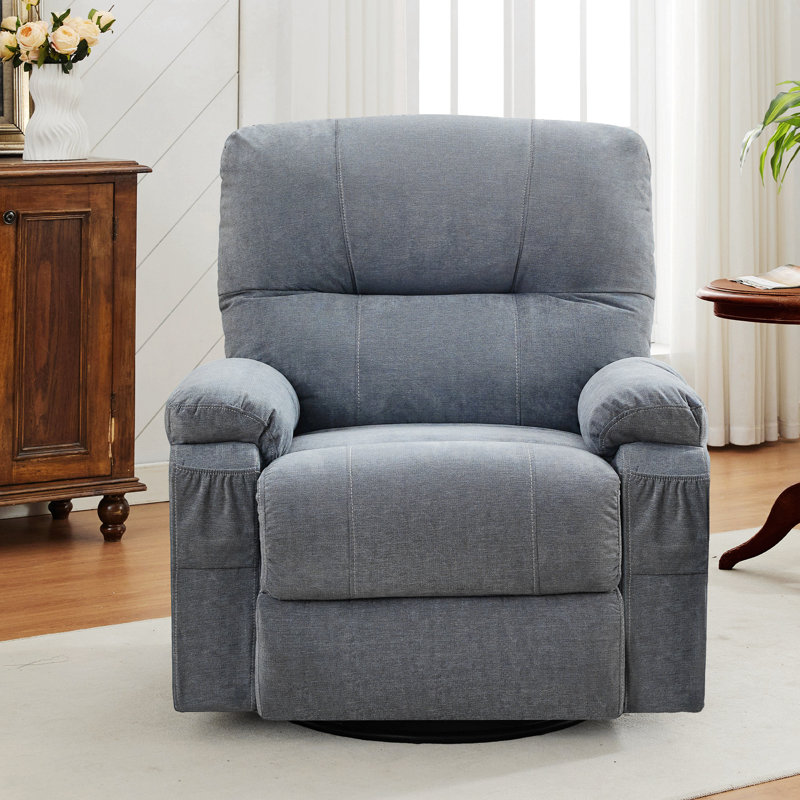 Fauteuil inclinable, canapé pivotant simple pivotant à 360 degrés, équipé d'un coussin et d'un dossier moelleux, fauteuil confortable, convient au fauteuil de salon