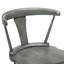 Paire de chaises de cuisine et de salle à manger rustiques de couleur gris en bois d'hévéa massif avec guide d'assemblage sans équivoque-2083608744