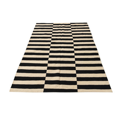 Tapis noir et blanc Jessen