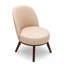 Modern 26.38"W Accent Chair,Wooden Legs
