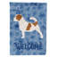 Caniche en polyester à 2 côtés 40 x 28 po standard welcome drapeau maison-957493075