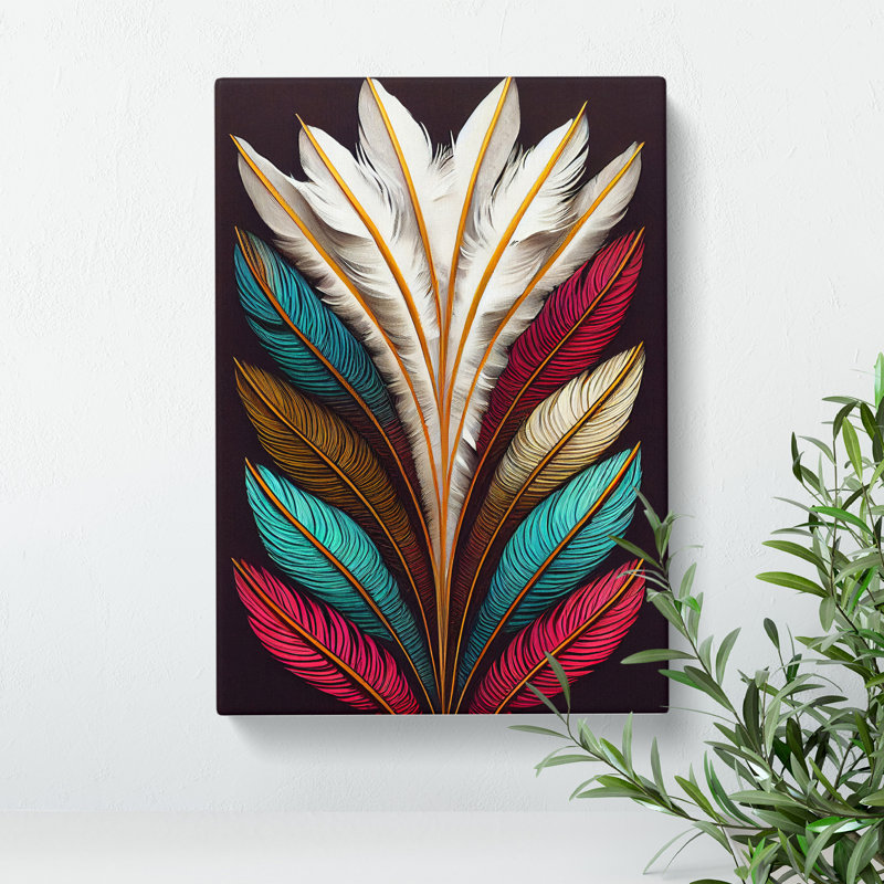 XC1022-3690X Pristine Feathers - Wrapped Canvas Print, Wrapped Canvas, 50cm H x 35cm W