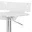 Tabouret pivotant transparent et chromé réglable-438798158