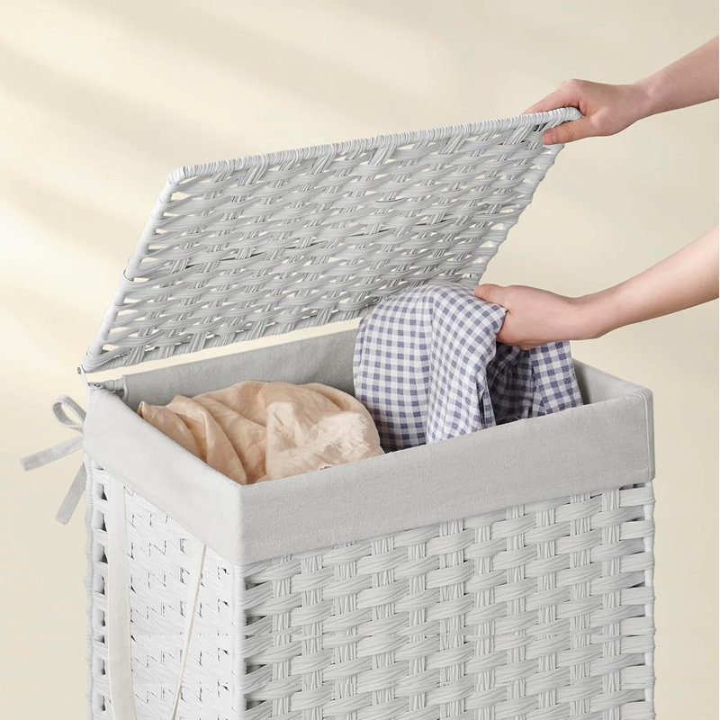 Laundry Hamper, White