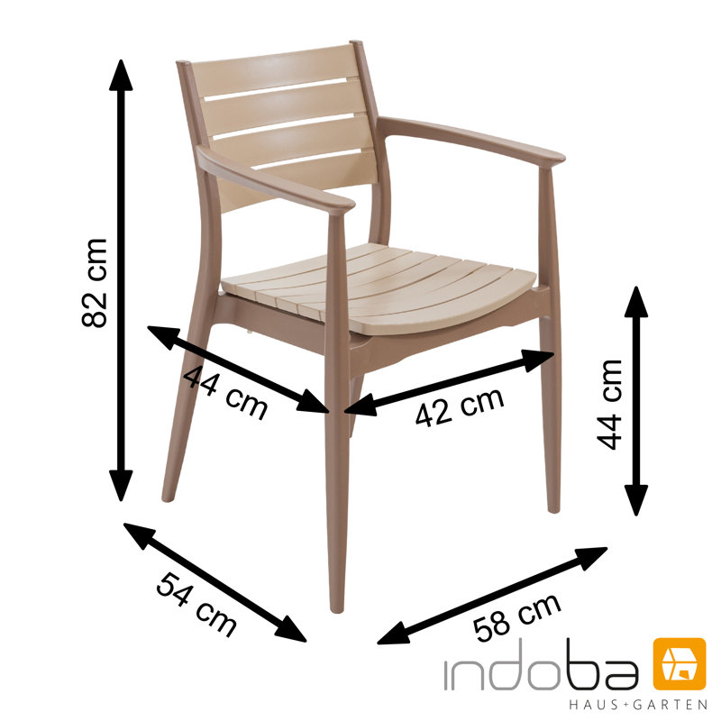 Annekatrin Square - Piece 5- Piece 4- Person 85cm L Table Set