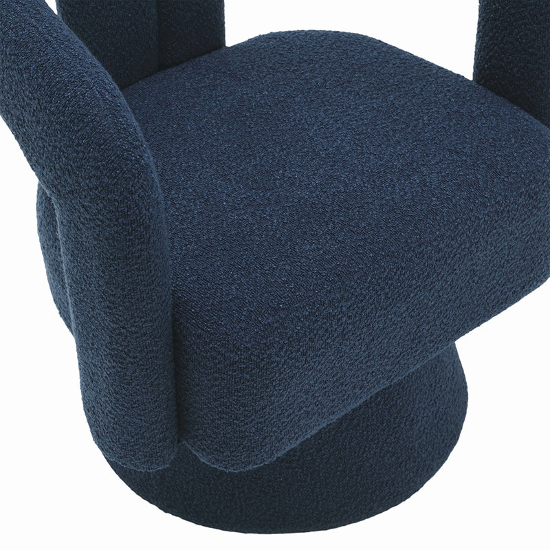 Fauteuil demi-tonneau Accent, Bleu marine incorrect