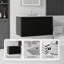 Meuble-lavabo flottant 36 po avec lavabo, porte à fermeture douce, comptoir en marbre de culture blanc Carrara 0,6 po et dosseret, contreplaqué, noir-133406167