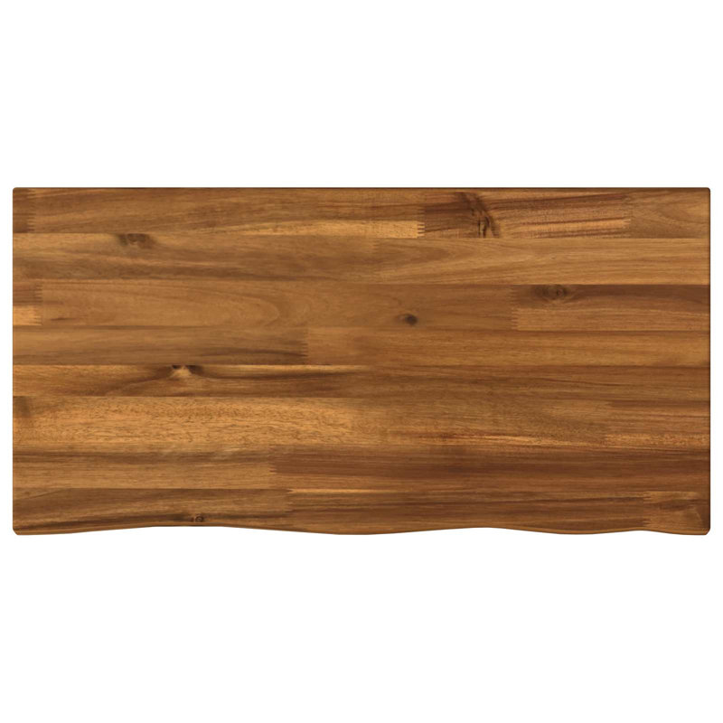 Solid Wood Table Top, 3.5cm H x 40cm W x 20cm D, Natural