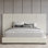 LIT GRAND TAILLE EN LIN BEIGE