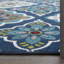 Tapis d'intérieur / extérieur bleu / vert / crème touffeté à la machine Hecht-86811409