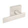 Flat Passage Door Lever with Square Rosette