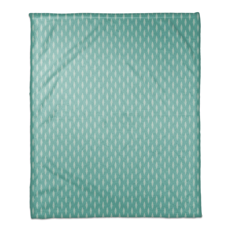 Hand Woven Throw Blanket, Teal