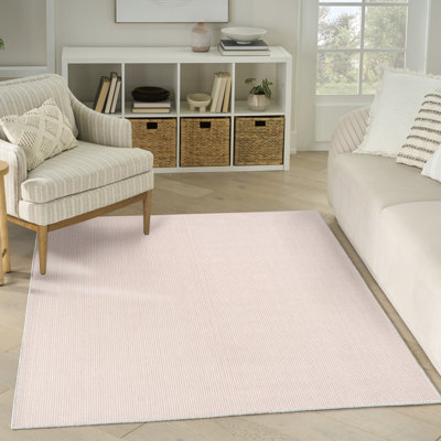 Nourison Natural Texture 3'11" x 5'11" Ivory Rose Farmhouse Indoor Rug