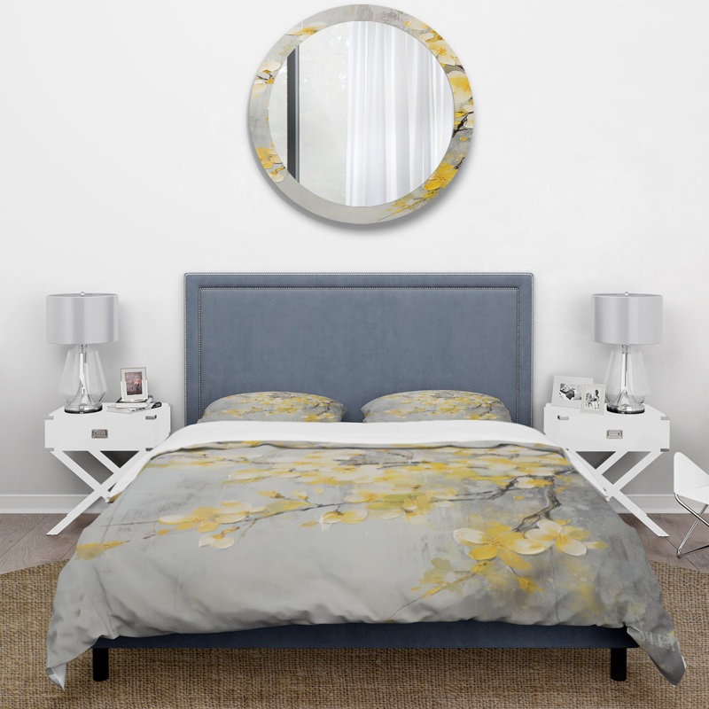 Ensemble de housse de couette en microfibre / polyester Apple Blossom Harmony XV
