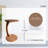 Jermichael C-Shaped Round End Table with Rolling Wheels-1909442579