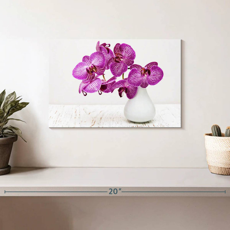 Orchids In A Vase, 8" H x 12" W