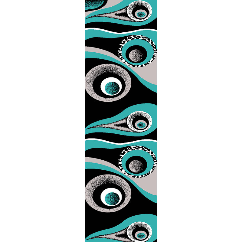 Mccampbell Performance Abstract Indoor Rug, Runner 2'2" x 7'4"