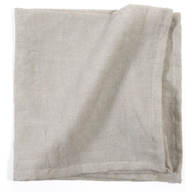 Glenn Cotton Blend Square Napkins, Natural