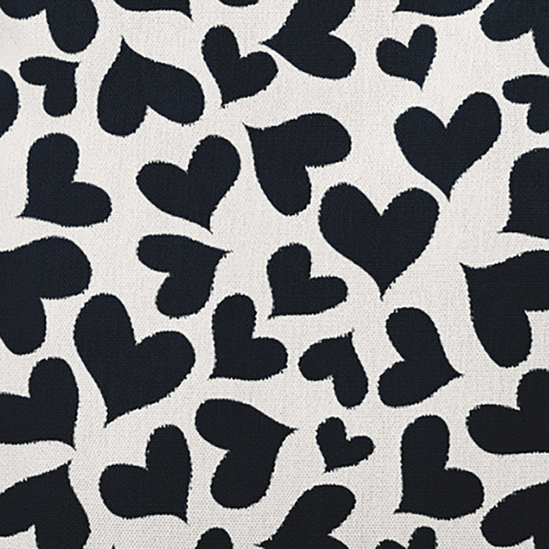  Polyester Square Pillow Cover & Insert, Black/White, 16" x 16"