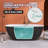 65" x 30" Freestanding Soaking Acrylic Bathtub Adjustable Soaking Bath Tub Oval Shape-92297208