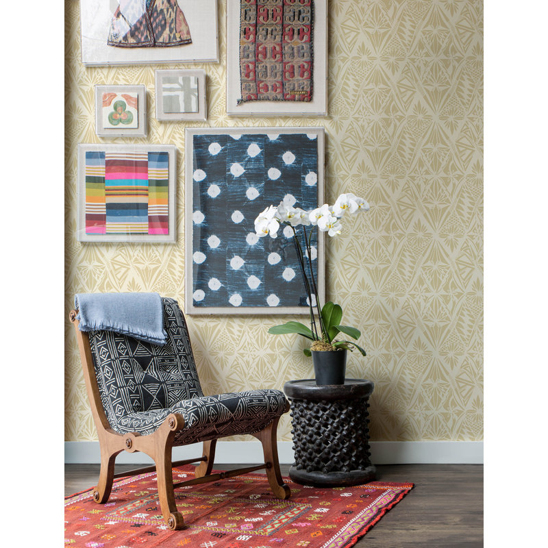 Papier peint Urbane Light Diamonds, Jaune
