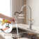 CASAINC Single-Handle Pull-Down Kitchen Faucet Single Hole Faucet