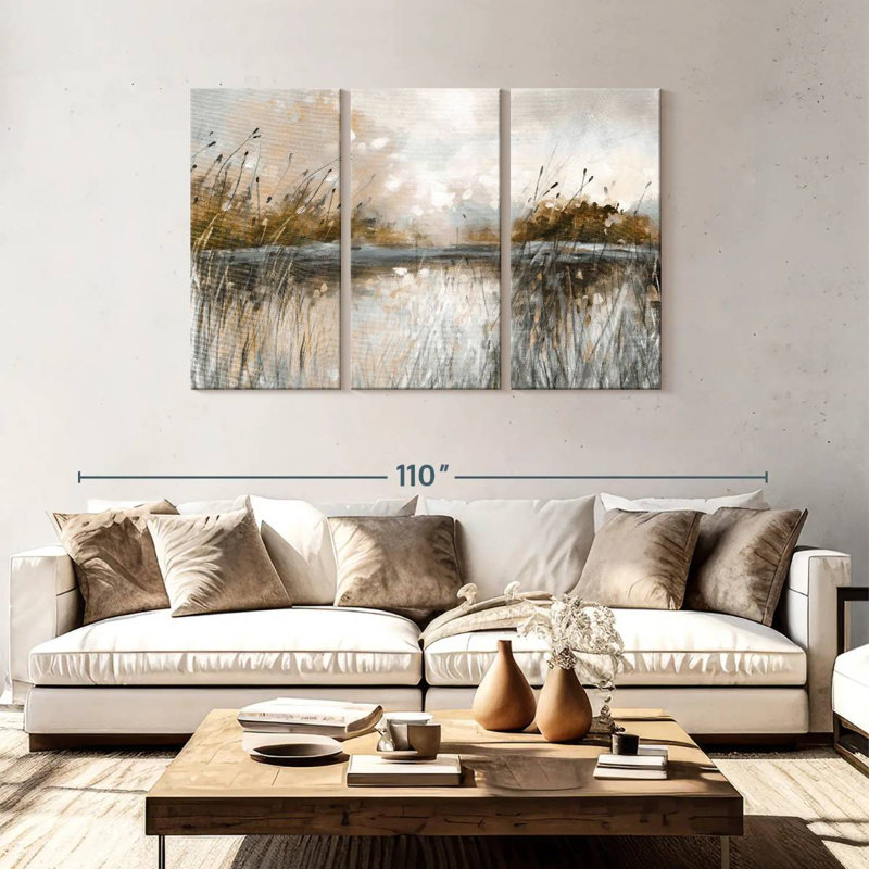 Vue sur le lac Avery Honeybloom, H 48 po x l 74 po