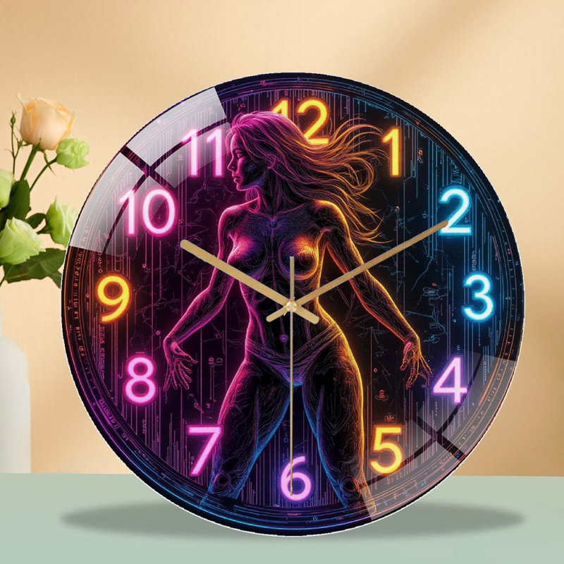 Horloge murale Neon