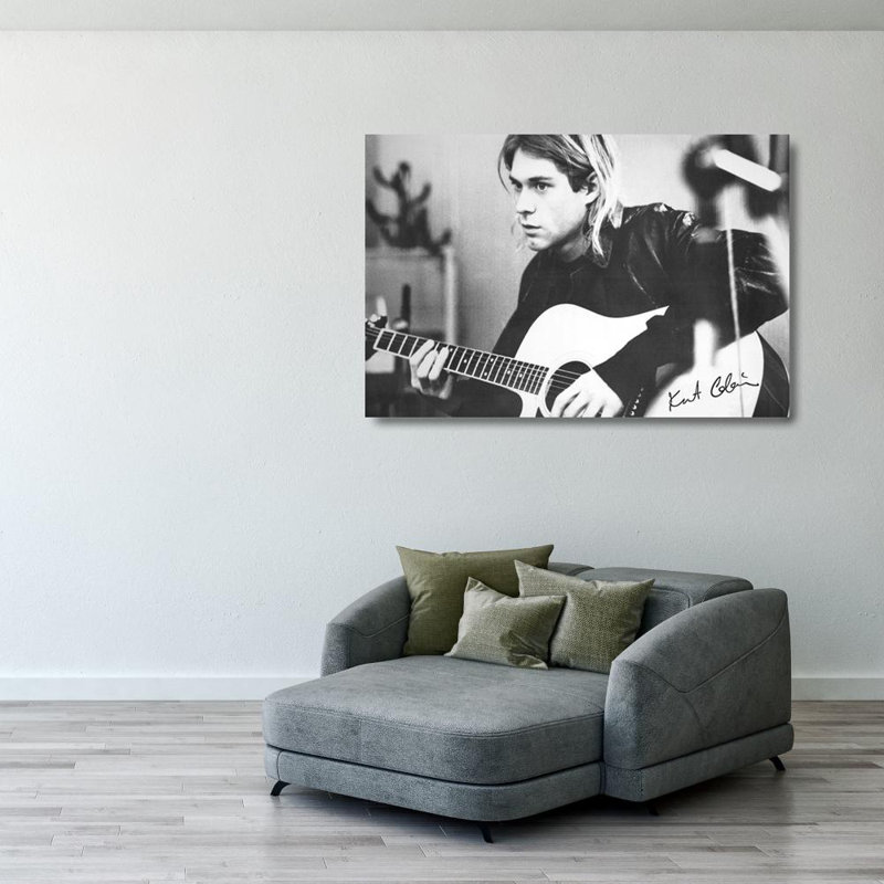 Kurt Cobain (Guitar), 27" H x 40" W